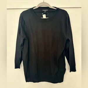 J. Crew Merino Wool Classic Black Crewneck